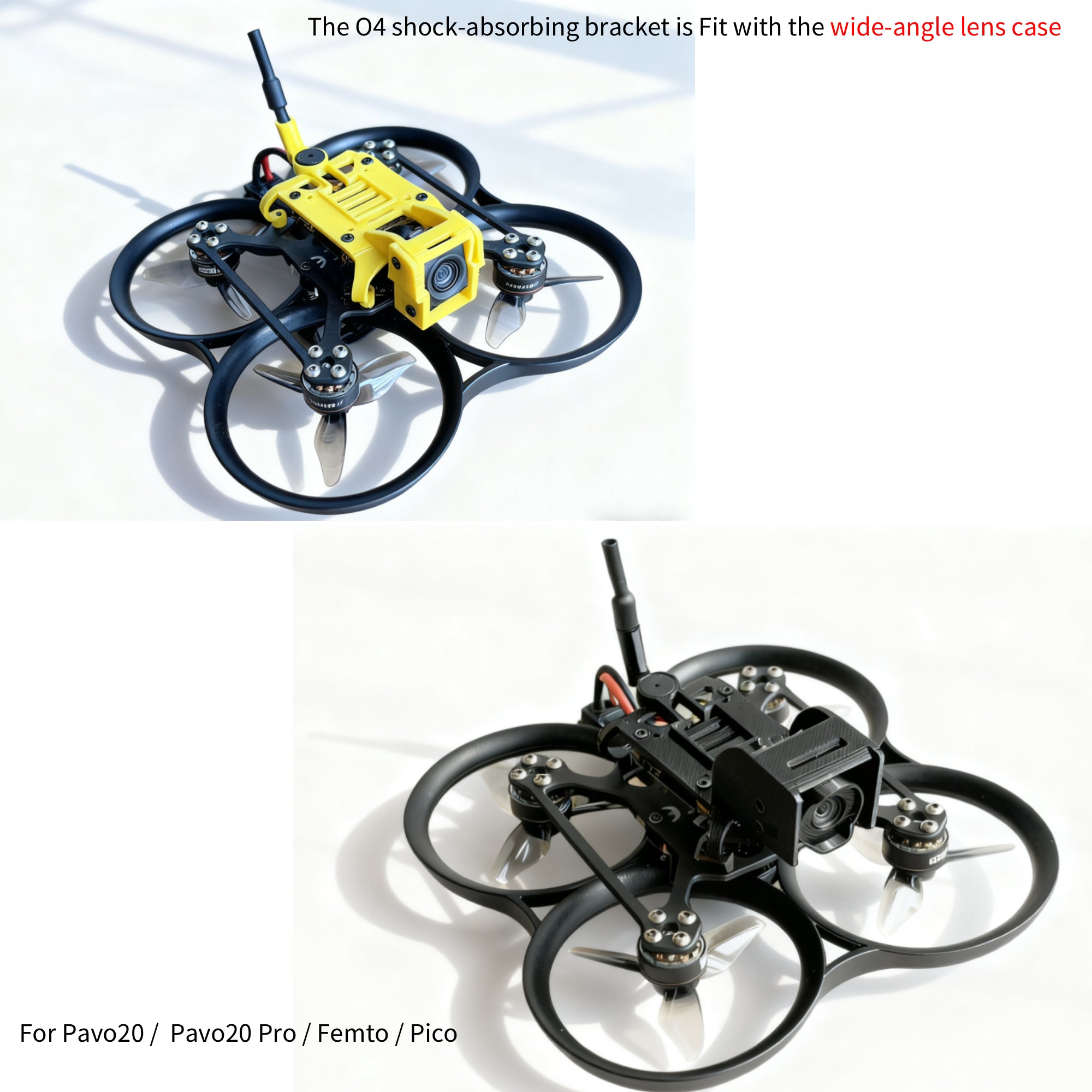 BETAFPV HD Digital VTX Bracket Camera Bracket with Shock-Absorbing Components for O4 Air Unit, Stable Durable, for DIY CineWhoop Drone Quad for Aerial Photography Freestyle Like Pavo20, Femto, Pico BETAFPV HD Digital VTX Bracket Camera Bracket with Shock-Absorbing Components for O4 Air Unit, Stable Durable, for DIY CineWhoop Drone Quad for Aerial Photography Freestyle Like Pavo20, Femto, Pico