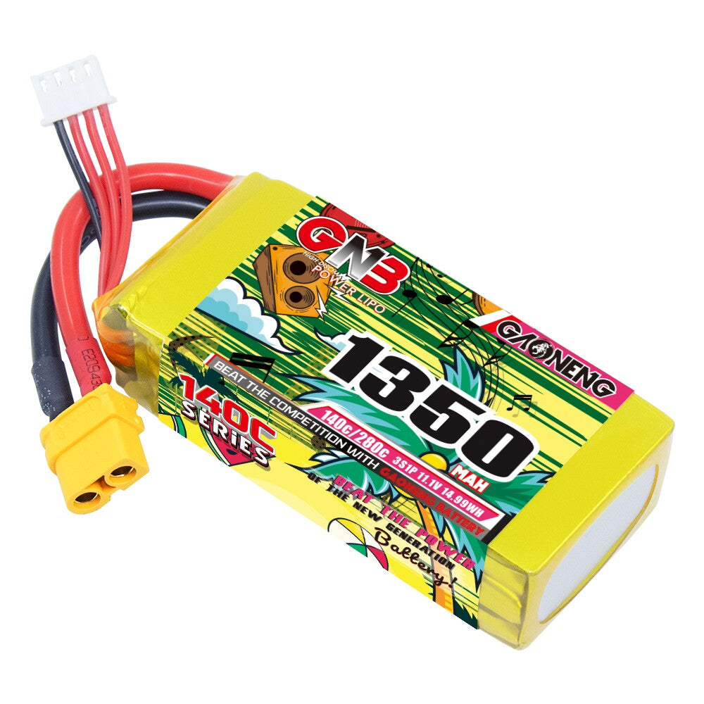 Gaoneng GNB 1350mAh 3S 11.1V 140C Lipo Battery